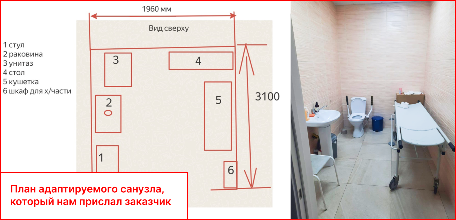 Бесплатный проект доступного санузла для аэропорта от компании «Доступная страна»